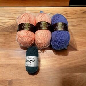 Stylecraft Double Knit Special‎ Yarn 3 Skeins & Cotton DK Classique 1 Skein